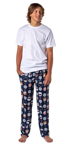 Bioworld Jujutsu Kaisen Men's Chibi Sorcerers School Logo Allover Print Lounge Pajama Pants2