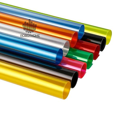 TOTMOX Car Light Folie, Tönungsfolie aus Vinyl für Scheinwerfer, Rücklicht, Nebelschlussleuchte, Gelb, 30 cm x 200 cm