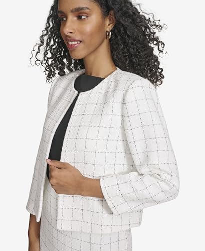 Calvin Klein Women's Denim Trim Suits Blazer3