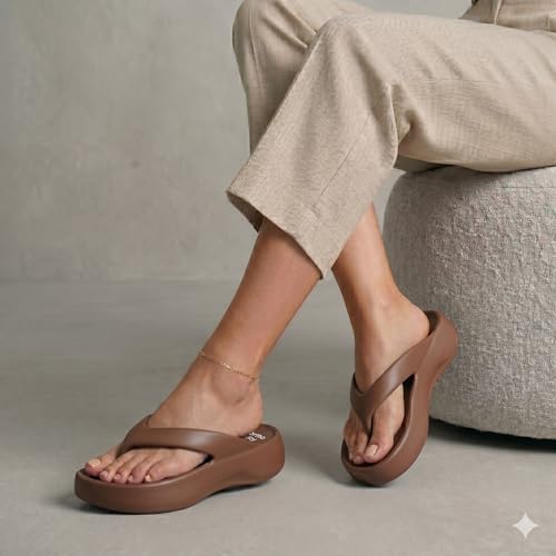 Image of ORTHO JOY Orthopedic Slippers for Women | Soft Cushioned EVA Flip Flops with Arch & Heel Support | Lightweight Anti-Slip Comfort Footwear for Daily Wear, Indoor & Outdoor
