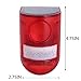 Jyving for Farms Villas Orchards 1pc Solar Strobe Sound Flash Warning Sound & Light Alarm Waterproof Outdoor 110dB Alarms