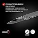 Boker Plus 01BO035 Anti-MC Folding Knife with 3-1/4 in. Straight Edge Blade, Titanium, Black, One Size