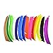 ZSHJGJR 50 Pack Archery Arrow Spiral Twist Wrap Full Length Feathers Left Wing Feathers Fletches Fletching (8-11inch) for Flu-Flu Arrows (Dark Yellow)