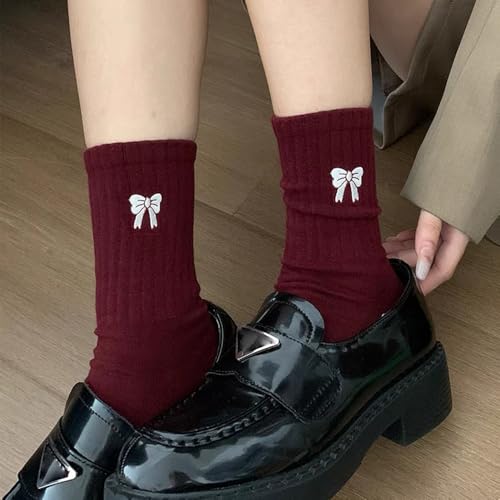 Retro Casual Mid-Tube Socks,Comfortable Breathable Autumn Winter Sock,Anti Pilling Mid-Tube Stockings3