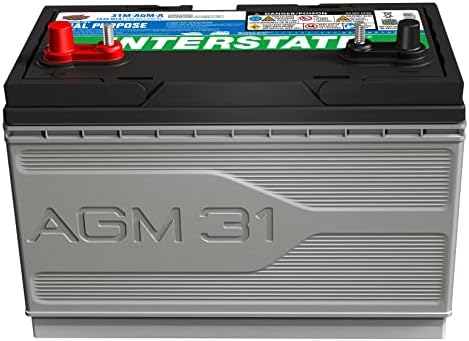 Interstate Batteries Marine/RV Battery 12V 100Ah 825CCA Dual Purp...
