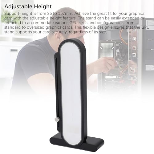 Soporte ajustable para GPU con iluminación RGB y display de temperatura miniatura 7