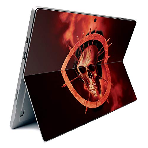 Image of MightySkins Carbon Fiber Skin for Microsoft Surface Pro 7 - Blood Ring | Textured Carbon Fiber Finish | Easy to Apply, Remove, and Change Styles | Made in The USA