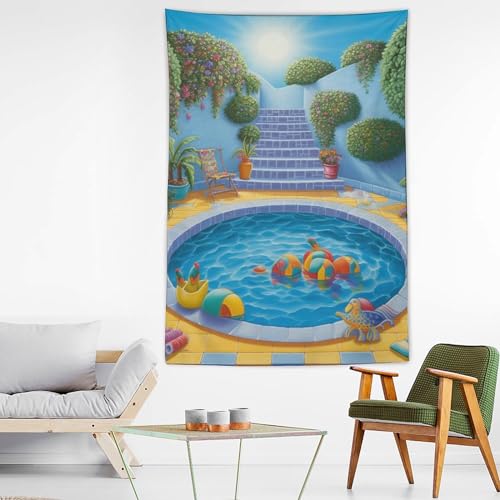 Tapisserie murale esthétique flamant rose grand format pour déco salon et chambre