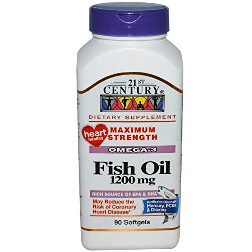 21st Century, Fish Oil, Maximum Strength, 1200 Mg, 90 Softgels