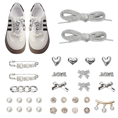 Silver Shoe Charms for Sneakers