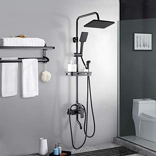 Mitigeur de bain-douche noir pour baignoire moderne et design