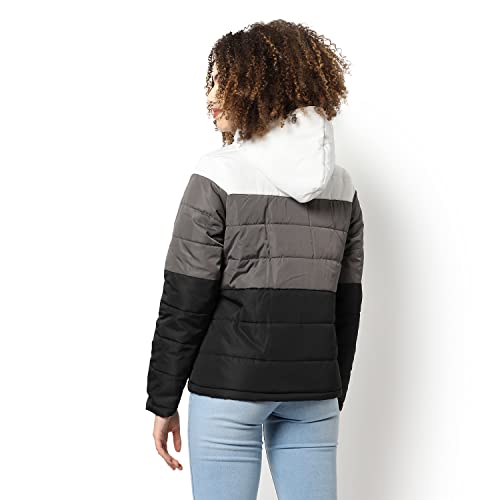 Image of PINACOLADA Women's Puffer Regular Fit Bomber Jacket For Winter Wear | Standing Collar | Full Sleeve | Zipper | Casual Jacket For Woman & Girl | Western Stylish Jacket For Women