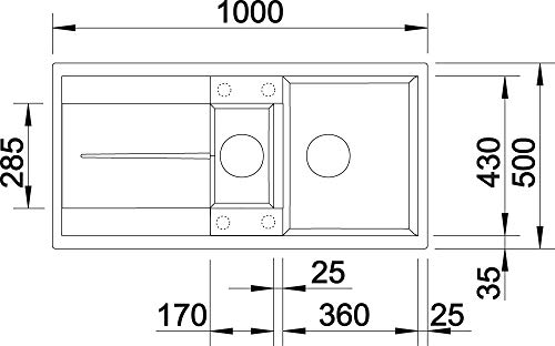 BLANCO METRA 6 S | SILGRANIT felsgrau | Einbauart: Einbau von Oben | reversibel | mit Ablauffernbedienung, mit Zubehör | 60er Unterschrank | Großes Becken | Reinigungsfreundliche Öberfläche - Image 4