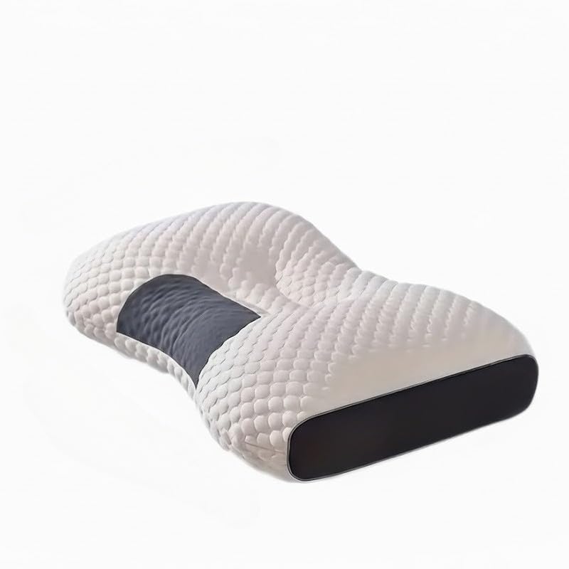 Soft Ergonomic Neck Pillow, Comfortable Support for Neck and Shoulder, Breathable Fabric for Relaxing at Home, Suitable for Sofa, Bedroom, Living Room and Daily Rest (1, white)