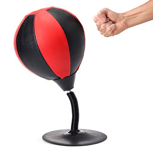 ViperGear Speed Bag Desktop Punching Bag with Strongest Suction Cup - Boxing Punching
