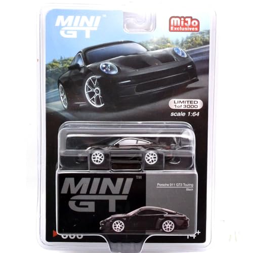 Porsche 911 GT3 Touring MINI GT Noir 1:64 : le cadeau idéal pour collectionneur