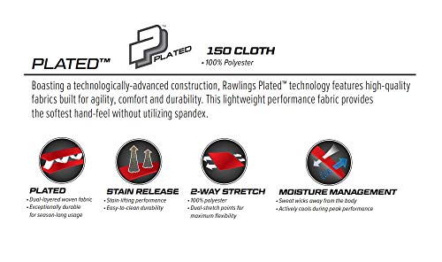 Image of Rawlings PRO 150 Series Baseball Pant | Full Length Semi-Relaxed Fit | Adult Sizes | Piped Color Options