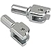 Biltwell | Foot Peg Clevis H-D ST18 / Pan America Rider (pair) | Chrome | Investment Cast 4130 Chromoly Steel Construction