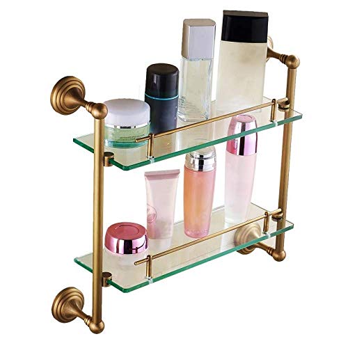 KAIXIN Bagno Doppio Ripiano, Ottone Mensola in