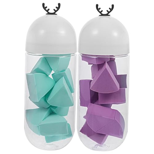 NOLITOY Essential Makeup Tools Fan-shaped Sponges Soft Elastic High-density for Foundation Cream Powder Concealer Dry Wet Use