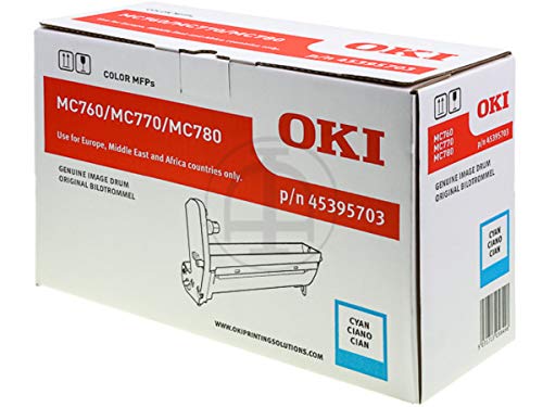 Carga cian OKI original 45395703 de alta fidelidad cromática y 30k páginas