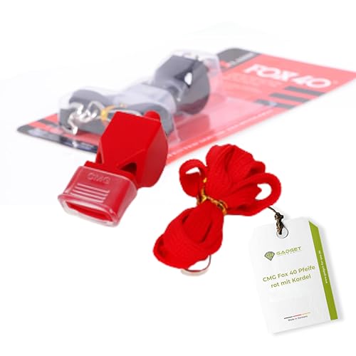 HeroSports Fox 40 Silbato de árbitro, silbato de señal, silbato de entrenador, silbato de seguridad con cinta, silbato deportivo sin bola, silbato de rescate, silbato de rescate, silbato de trino