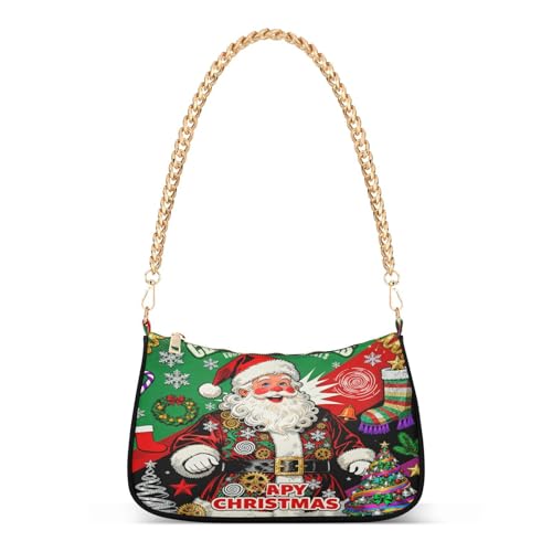 Sac automne Merry Christmas avec chaîne pour soirées d'hiver