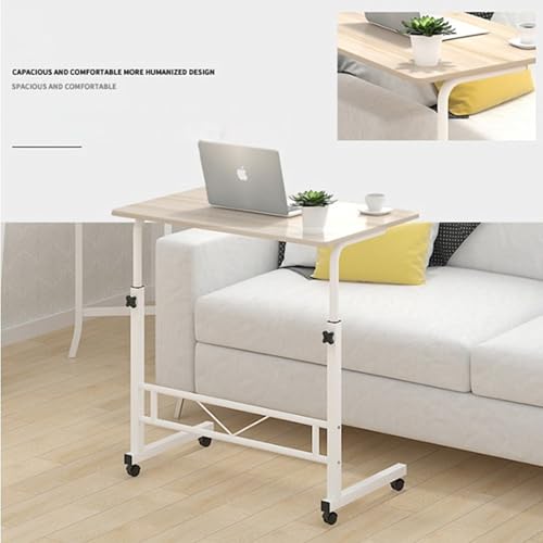 Bureau d'ordinateur réglable hauteur table d'appoint C pour canapé et lit à roulettes