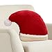 Cuscino a forma di cappello di Babbo Natale, adorabile cuscino in peluche con cappello di Babbo Natale, cuscini decorativi di Natale, per la camera da letto, la casa, il soggiorno, la stagione immagine
