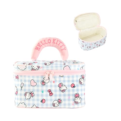Vimanllie Large Travel Makeup Bag Cosmetic Bags,Portable Toiletry Organizer with Handle for Girl,Cute Home Storage for Women