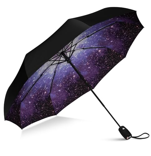 Repel Umbrella sturmfester Regenschirm – kompakter, leichter, automatischer, starker und tragbarer Sonnenschirm – windresistent, kleiner faltbarer Taschenschirm für Männer und Frauen – Sternenhimmel Repel Umbrella sturmfester Regenschirm – kompakter, leichter, automatischer, starker und tragbarer Sonnenschirm – windresistent, kleiner faltbarer Taschenschirm für Männer und Frauen – Sternenhimmel