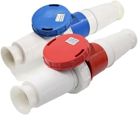 Waterproof Industrial Plug Socket 3 core 4 core 5 core Hole 125A Connector Aviation Socket(5 Core Red)