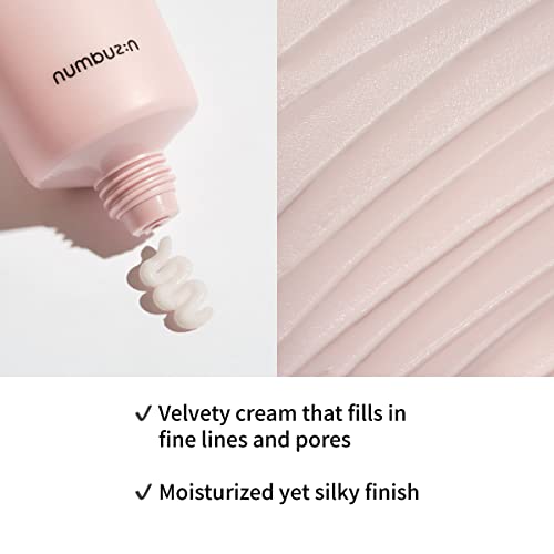 numbuzin No.3 Cream | Velvet Beauty Cream | Hydration, Textured Skin, Poreless, Smooth Skin, Makeup Prep, Primer, Niacinamide | 2.02 fl. oz