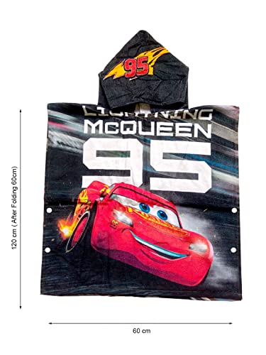 Image of Athom Living Disney Cars Hooded Bath Towel 60x120 cm Pack of 2