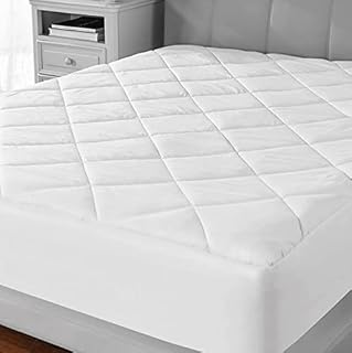 Waterproof Mattress Protector, Washable Anti-bacterial Treated Mattress Topper 3-Layer Quilted with 30cm Deep, Breathable, Noiseless, White Color, King (150x200+30cm)