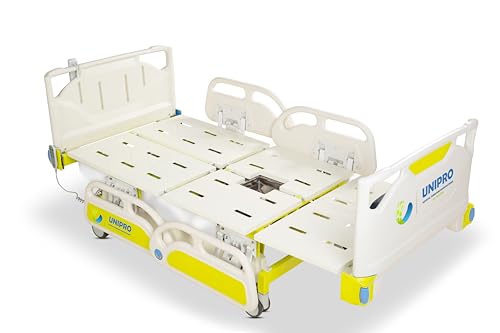 Image of UNIPRO 8 Functions Motorized Bed with Commode,Multi-Function Electric Nursing Bed with Toilet, Rear wash Function, Automatic Commode Flush System,Can be Made as Chair-Sitting Position