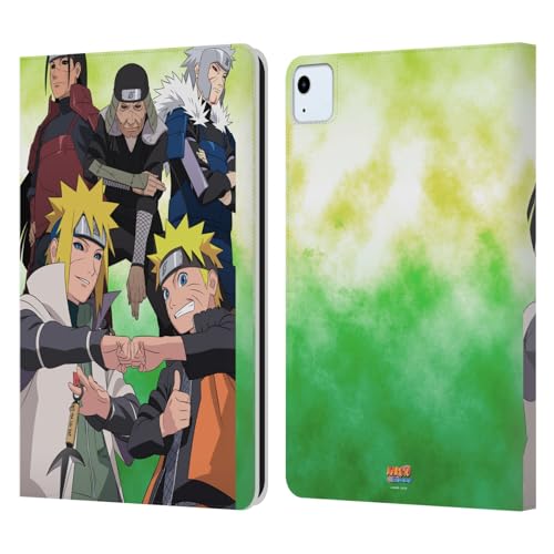 Étui en cuir iPad Air 11 Naruto Shippuden Hokage aux finitions soignées et durables