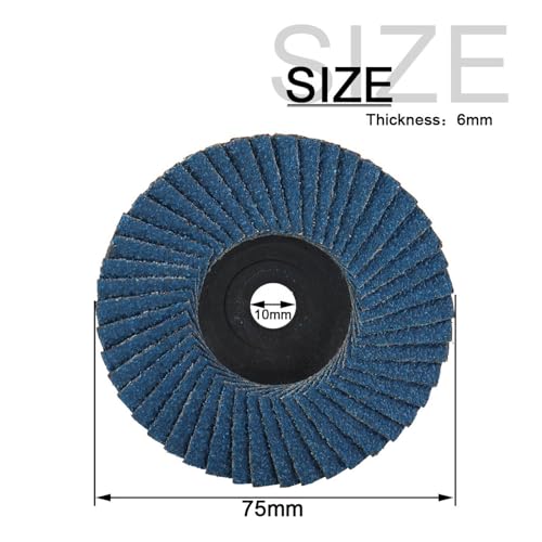 Disque de ponçage meuleuse d'angle 75mm pour restaurer vos meubles et objets métalliques
