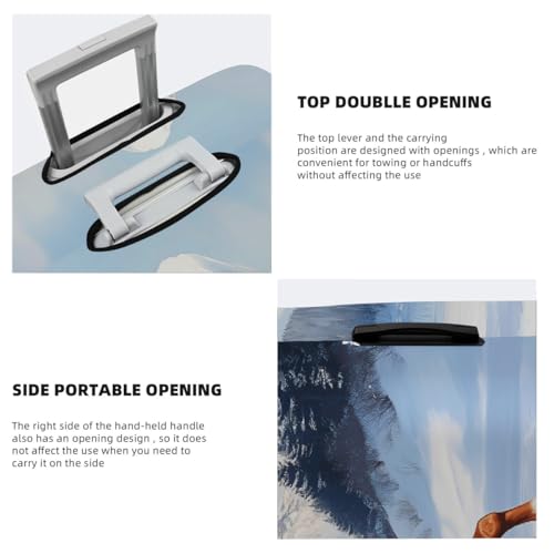 Snow Horse Stretchable Luggage Covers for Suitcase TSA Approved, Dust Proof and Scratch Resistant Travel Luggage Protector for Carry On (18-21 in)4