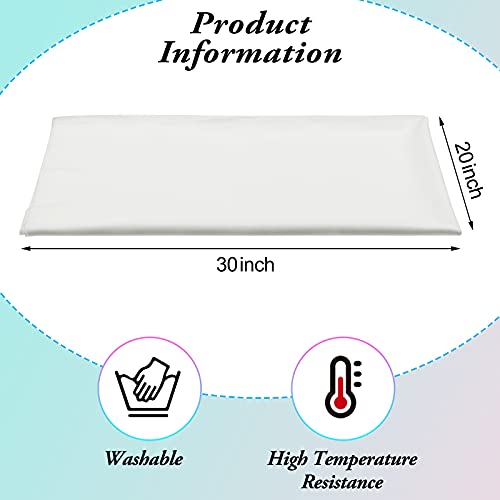 Tegeme 2 Pcs Pressing Cloth for Ironing Silk Organza Cloth Pressing for Iron 20 x 30 Inch Fabric Press Clothing Sewing and Ironing Fabric Protector Press Tool