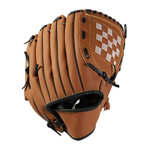 Yoasonek Baseball Glove, Softball Mitt,Catcher's Glove, Comfortable Baseball Mitt And Baseball Set, For Kids Youth Adults Sports And Contest, Left Hand Glove, Right Hand Throw (10.5 Inch, Brown) #TOP1