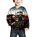 Sudadera con capucha de impresión 3D Rock Punk Tractor Anime Niños Coche Sudadera Niños Juguete Harajuku Truck Cartoon Hoodies