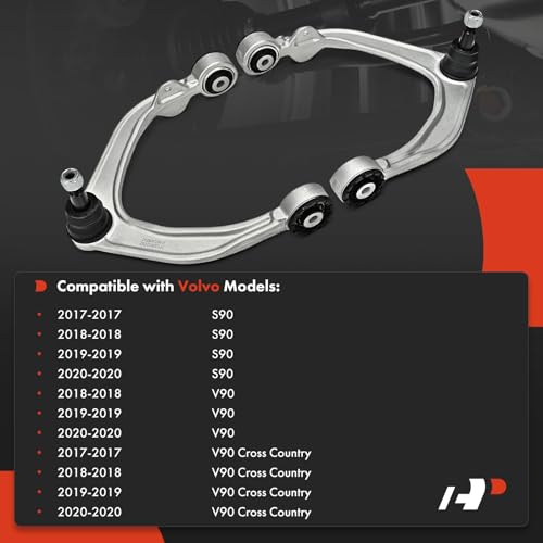 A-Premium 2 x Front Upper Control Arm, with Ball Joint and Bushing, Compatible with Volvo S90 2017-2020, V90 2018-2020, V90 Cross Country 2017-2020 by A-Premium - Image 2