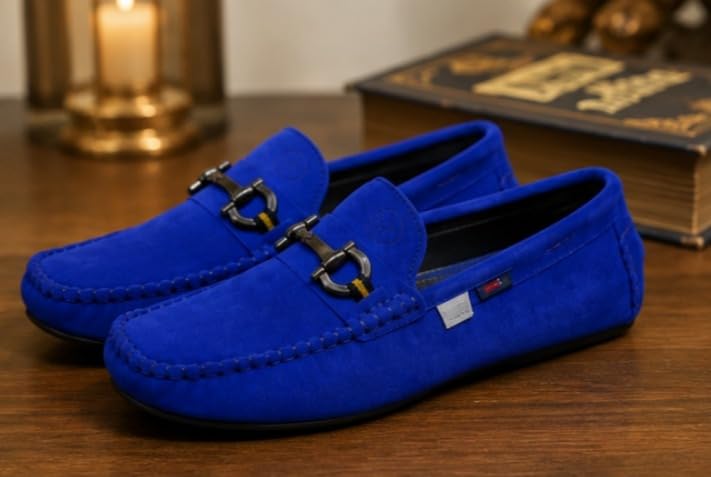 Image of BUZZBASK Men?s Synthetic Leather Loafers | Premium Soft Comfort Driving Shoes | Lightweight Casual Slip-On Moccasins for Office, Party, Anti-Skid Sole Stylish Formal Shoes