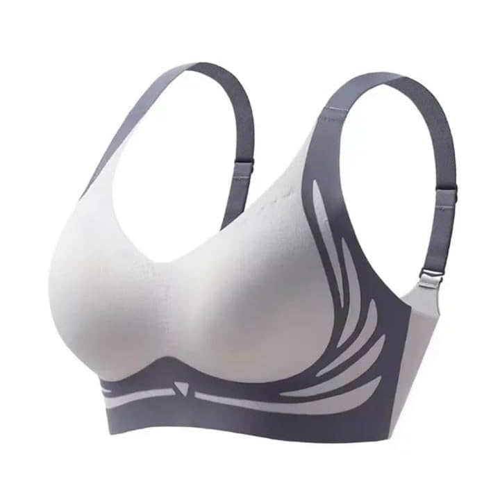 Women's Wireless Push-Up Bra Soft Lightly Padded Full Coverage Bra Longline High Support Sports Bra for Workout, Gym & Yoga