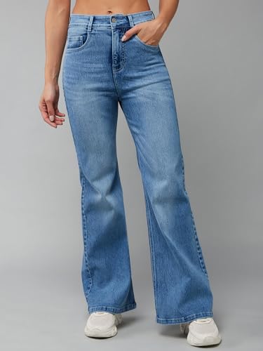 Image of Dolce Crudo Women's High Waist Straight Fit Jeans