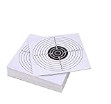 Pop Resin 100 Pack - Air Shot Paper Targets - 5.5 by 5.5 - Fits Gamo Cone Traps and Metal Box BB Catcher Target Holder Pellet Trap for Air Rifle/Airsoft Pistol (White)