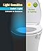 Oaker Toilet Light 3 Packs, 8 Colors Motion Activated and Light Sensitive Toilet Bowl Night Light, Glow Inside Bowl, Fun Gadget for Kids Potty Training, Convenience to Use Toilet in Midnight.