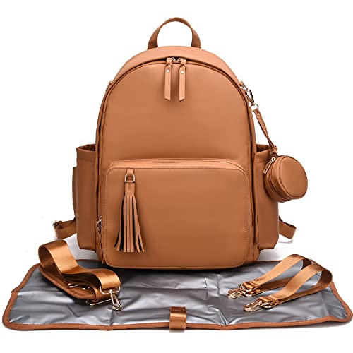 I Ihayner Diaper Bag Backpack For Mom, Large Capacity Multifunction Travel Backpack Lightweight With Waterproof Portable Changing Pad #TOP13