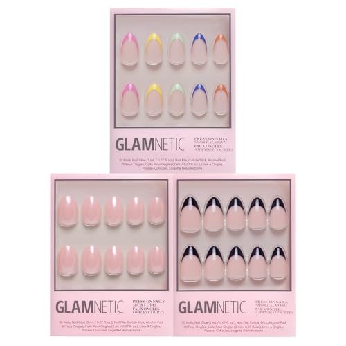 Glamnetic Press-On Nails Bundle - Pinch Me, Caviar & Sprinkles